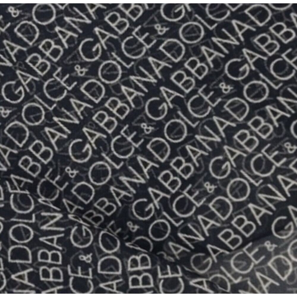 Dolce & Gabbana Signature Logo Silk Monogram Neck Hair Handbag Scarf  NWT - Picture 3 of 12